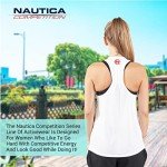 Nautica Competition 3 Pack Workout Tank Tops for Women Active Athletic Gym Workout Running Exercise Yoga Dry-Fit Fabric, Navy, Red, White, Small