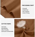 V FOR CITY Women's Cotton Tank Top with Shelf Bra Adjustable Wider Strap Camisole Basic Cami Tanks, Brown, X-Large