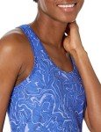 Amazon Essentials Women's Tech Stretch Racerback Tank Top (Available in Plus Size), Pack of 2, Black/Blue Marble, Small