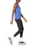 Amazon Essentials Women's Tech Stretch Racerback Tank Top (Available in Plus Size), Pack of 2, Black/Blue Marble, Small