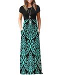 AUSELILY Women's Casual Maxi Summer Dress with Pockets