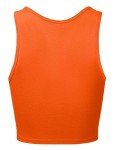 HATOPANTS Women's Cotton Activewear Exercise Fitness Shirts Sports Tank Tops, 911-orange, Small