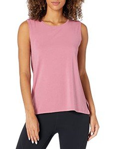 Amazon Essentials Core 10 Women's Soft Cotton Standard-Fit Yoga Tank (Available in Plus Size) (Previously, Blush, 3X