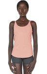 icyzone Workout Tank Tops Built in Bra - Women's Strappy Athletic Yoga Tops, Running Exercise Gym Shirts (L, Pale Blush)