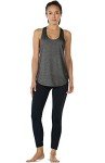 icyzone Workout Tank Tops for Women - Athletic Yoga Tops, Racerback Running Tank Top (M, Charcoal/Army)