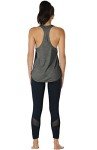 icyzone Workout Tank Tops for Women - Athletic Yoga Tops, Racerback Running Tank Top (M, Charcoal/Army)