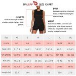 BALEFA Women's Workout Tank Tops Sleeveless Athletic Sport Shirts Gym Running Yoga Tops Black Size M