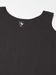 Just My Size-Women's-Plus-SizeJersey-Shirttail-Hem-Tank-Top Black