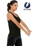 Fihapyli ICTIVE Workout Tank Tops for Women Loose fit Yoga Tops for Women Mesh Racerback Tank Tops Open Back Muscle Tank Workout Tops for Women Running Tank Tops Activewear Gym Tops Black XL