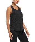 HLXFHB Workout Tank Tops for Women Gym Exercise Athletic Yoga Tops Racerback Sports Shirts Black