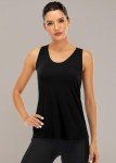 Fihapyli ICTIVE Workout Tank Tops for Women Sleeveless Yoga Tops for Women Mesh Racerback Tank Tops Muscle Tank Workout Tops for Women Backless Running Tank Tops Activewear Gym Tops Black XL