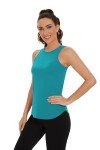 TAIPOVE Gym Tops Athletic Tank Tops for Women High Neck Sleeveless Tops Mesh Tops Sports Activewear 3 Packs