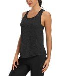 HLXFHB Workout Tank Tops for Women Gym Exercise Athletic Yoga Tops Racerback Sports Shirts Black