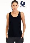Fihapyli ICTIVE Workout Tank Tops for Women Yoga Tops for Women Loose fit Backless Muscle Tank Racerback Tank Tops Summer Gym Tops for Women Running Tank Tops Workout Tops for Women Black M