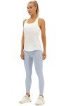 icyzone Yoga Tops Workouts Clothes Activewear Built in Bra Tank Tops for Women (Off White, M)