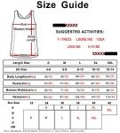 icyzone Yoga Tops Workouts Clothes Activewear Built in Bra Tank Tops for Women (Off White, M)