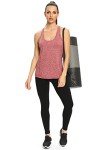 ROSYLINE Workout Tank Tops for Women Racerback Yoga Tops Quick Dry ​Activewear Tanks Black/Grey/Black/Wine Red M