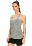 ROSYLINE Workout Tank Tops for Women Racerback Yoga Tops Quick Dry ​Activewear Tanks Black/Grey/Black/Wine Red M