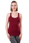 ROSYLINE Racerback Tank Tops for Women Workout Yoga Tanks Cami with Scoop Neck Activewear Undershirts 3-4 Pack Black Grey White Wine Red L