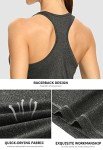 ROSYLINE Workout Tank Tops for Women Racerback Yoga Tops Quick Dry ​Activewear Tanks Black/Grey/Black/Wine Red M