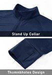 MAGCOMSEN Women's Athletic Jacket UPF 50+ Long Sleeve Jacket Quick Dry Workout Running Hiking Shirts Women Navy,L