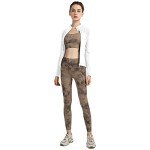 CARPESUN Women's Stretchy Workout Jackets Lightweight Full Zip Running Track Jacket, White, Medium