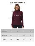 Dolcevida Women s Lightweight Full Zip Active Wear Workout Yoga Track Jackets Athletic Running Jacket Top with Zip Pockets and Thumb Holes (Wine, L)