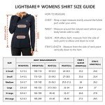 Lightbare Women's UPF 50+ Full Zip Hoodie Jacket Long Sleeve Hooded Sun Shirt with Pockets