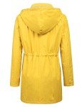 Women Raincoat Lightweight Active Wear Quick-drying Junior Casual Fashion Rain Jacket Outdoor Waterproof Jacket Yellow M