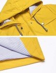 Women Raincoat Lightweight Active Wear Quick-drying Junior Casual Fashion Rain Jacket Outdoor Waterproof Jacket Yellow M