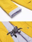 Women Raincoat Lightweight Active Wear Quick-drying Junior Casual Fashion Rain Jacket Outdoor Waterproof Jacket Yellow M