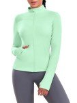 VUTRU Running Jackets for Women Lightweight Slim Fit Sport Tops Zip Up Athletic Yoga Workout Jacket with Thumb Holes