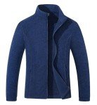MAGCOMSEN Fleece Jacket Women Zip Up Soft Thermal Winter Jacket Lightweight Activewear Dark Blue M