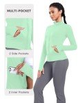 VUTRU Running Jackets for Women Lightweight Slim Fit Sport Tops Zip Up Athletic Yoga Workout Jacket with Thumb Holes