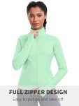VUTRU Running Jackets for Women Lightweight Slim Fit Sport Tops Zip Up Athletic Yoga Workout Jacket with Thumb Holes