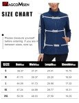 MAGCOMSEN Fleece Jacket Women Zip Up Soft Thermal Winter Jacket Lightweight Activewear Dark Blue M