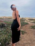 Backless Black Maxi Tank Dress for Women