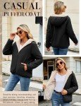 BBO Zip Up Hoodies for Women Sherpa Fleece Jackets Ladies Winter Warm Fleece Coat Casual Full Zip Sweatshirt Thermal