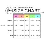 90 Degree By Reflex Women’s Lightweight, Full Zip Running Track Jacket - Black - Small