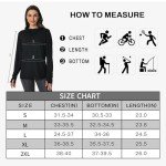 Women UPF 50+ UV Sun Protection Jacket Zip Up Hoodie Lightweight Long Sleeve Sun Shirt with Pocket for Running Hiking (Black, Small)