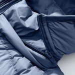 W-760 Royal Blue Going Out Down Jackets for Women Winter Fall Long Sleeve Cropped Oversized Lightweight Thin Thermal Puffer Hooded Down Jackets Hoodies Outfits Women 2024 QV M