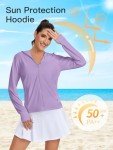 VUTRU Women's UPF 50+ Sun Protection Lightweight Zip Up Running Jackets Long Sleeve Athletic Jacket with Thumb Holes
