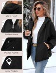Oleda Zip Up Hoodies for Women Sherpa Fleece Winter Jacket Hoodie Reversible Long Sleeve Casual Sweatshirt Coat with Pockets