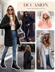 Oleda Fleece Winter Jacket Women Zip Up Hoodies Sherpa Hooded Sweatshirt Warm Coats Fuzzy Outwear with Pockets