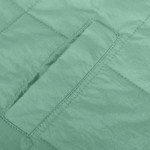 Women Quilted Pullover Puffer Jacket Oversized Casual Long Sleeve Hooded Coats Winter Warm Outwear with (Green, XXXL)