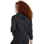 Hanes Women's Full-Zip Hooded Sweatshirt, EcoSmart Women's Sweatshirt, Women's Comfortable Hoodie, Ebony, Small