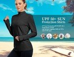 Tanst Sky Womens Golf Shirt Long Sleeve, Ladies Quarter Zip Pullover Quick Dry Winter Moisture Wicking SPF 50+ Sun Protection Swim Tops Fashion Juniors Thumb Hole Yoga Jackets Activewear Black M