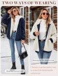 AFFA Fleece Jackets for Women Sherpa Lined Reversible Hooded Jacket Winter Warm Zip Up Coats Fashion Outerwear with Pockets