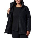 Columbia Women's Benton Springs II Long Hoodie, Black, 3X Big