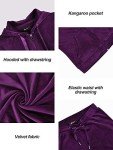 MessBebe Womens Sports Outfits Set 2 Piece Tracksuits for Women Workout Sweatsuits Long Sleeve Hoodie Sweatshirt Pants Dark Purple